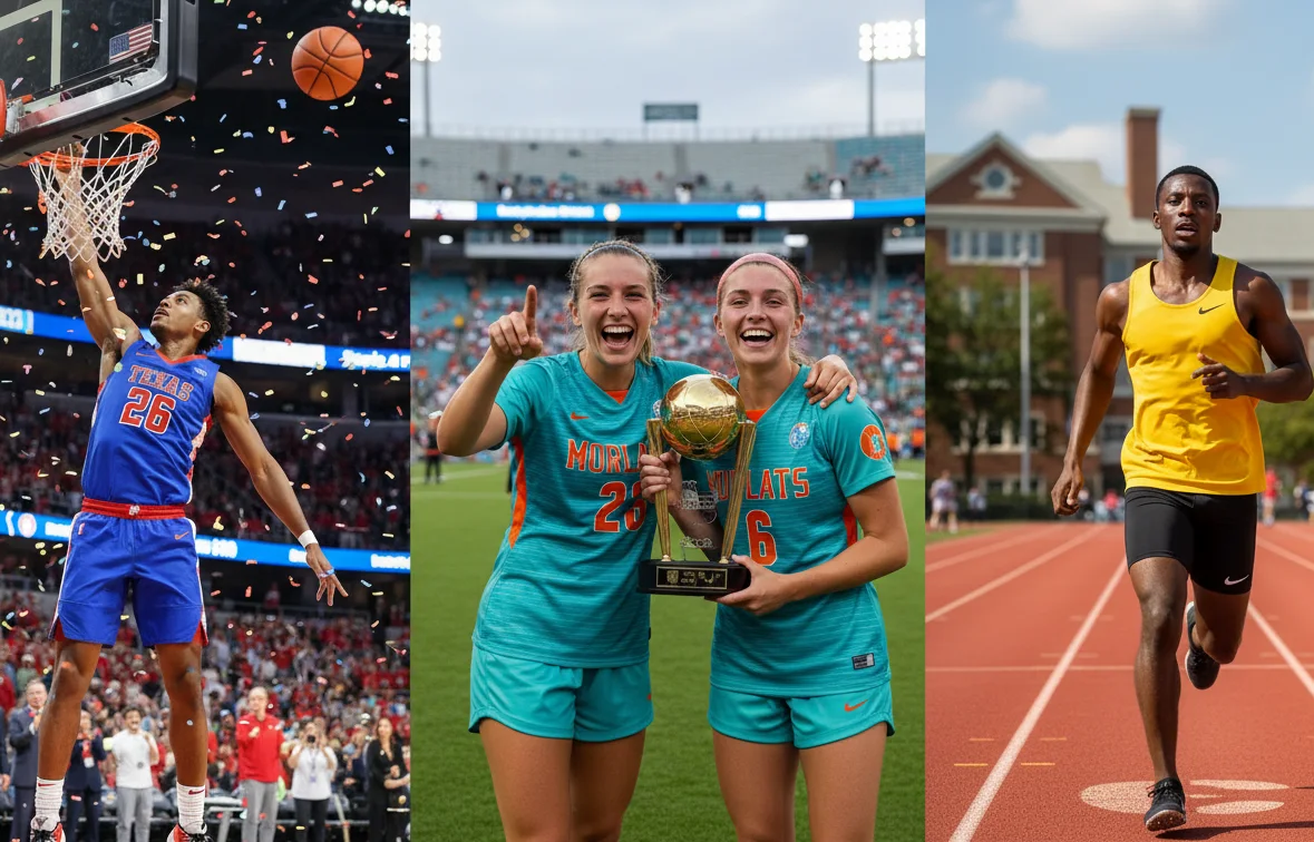 D1 vs D2 vs D3 NCAA athletes competing in basketball soccer and track