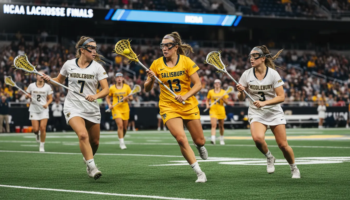 How to get recruited for college lacrosse shown during NCAA game play